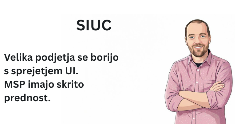 Velika podjetja se borijo s sprejetjem UI. MSP imajo skrito prednost.